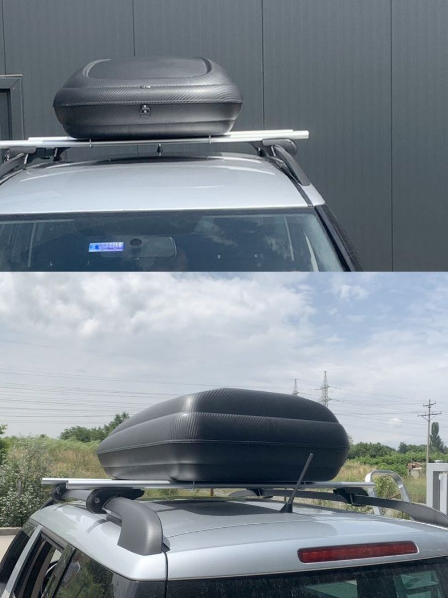 Автобокс Art Plast 133x77.8x34.5cm с ключ, 320 литра - черен карбон 