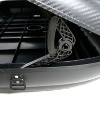 Автобокс Art Plast 133x77.8x34.5cm с ключ, 320 литра - черен карбон 