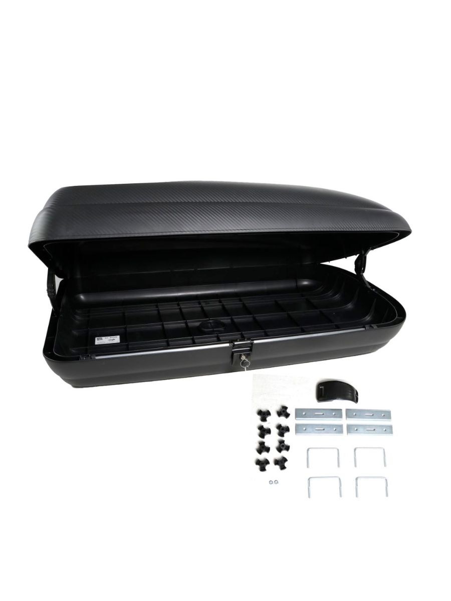 Автобокс Art Plast 133x77.8x34.5cm с ключ, 320 литра - черен карбон 