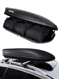 Автобокс Menabo Marathon 460 литра  с едностранно отваряне с ключ- черен 