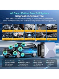 Автодиагностика Mucar BT200 Max – 15+ ресет функции, Bi-Directional управление и доживотна актуализация
