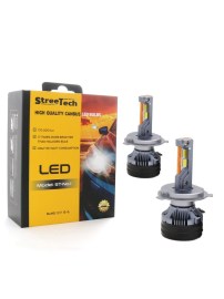 Bi-Led крушки H4 Streetech STN1 – 170 000 лукса, 65W, Canbus 6000K — върхова Bi-LED система