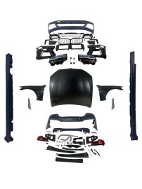 Боди кит М пакет за BMW F10 sedan (2014-2017) - M-Tech дизайн пълна конверсия към G30 facelift design 