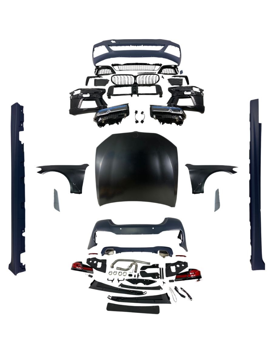 Боди кит М пакет за BMW F10 sedan (2014-2017) - M-Tech дизайн пълна конверсия към G30 facelift design 