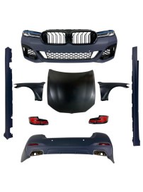 Боди кит М пакет за BMW F10 sedan (2014-2017) - M-Tech дизайн пълна конверсия към G30 facelift design 
