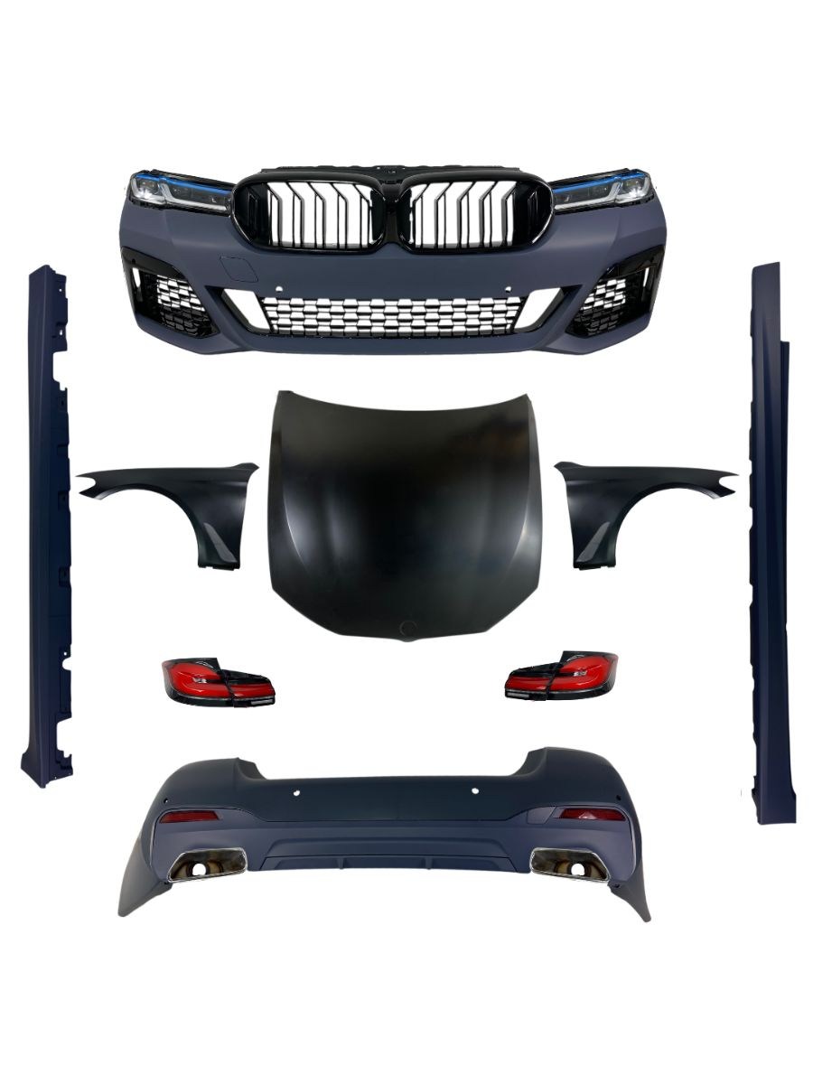 Боди кит М пакет за BMW F10 sedan (2014-2017) - M-Tech дизайн пълна конверсия към G30 facelift design 