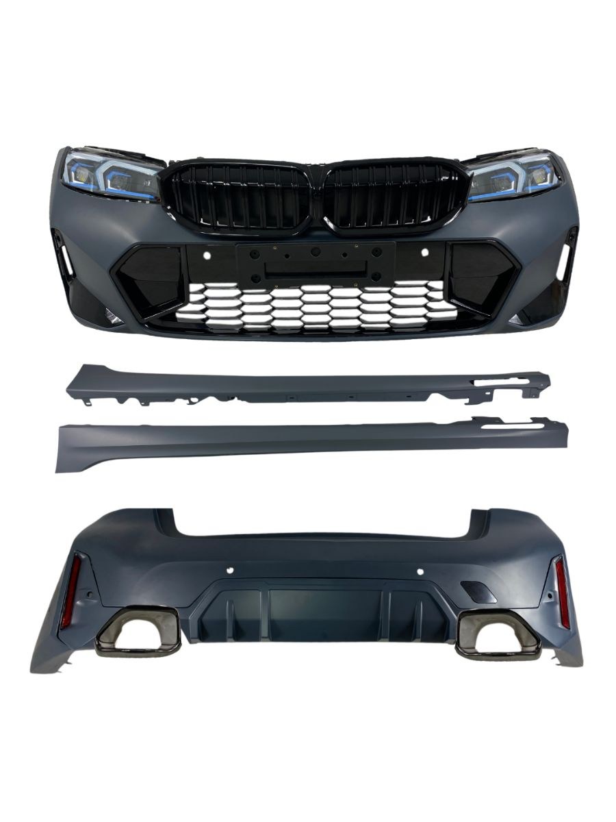 Боди кит М пакет за BMW G20 (2019-2021) - M-Tech дизайн конверсия към G20 facelift LCI Design (2022+) 