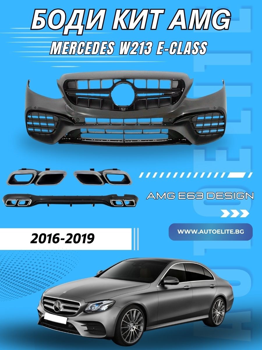 Боди кит за Mercedes W213 E-Class (2016–2019) – AMG E63 Пакет
