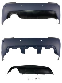 BODY KIT за BMW E60 седан (2003-2011) без парктроник и (2007-2011) с парктроник 18mm - M-Tech пакет без халогени 