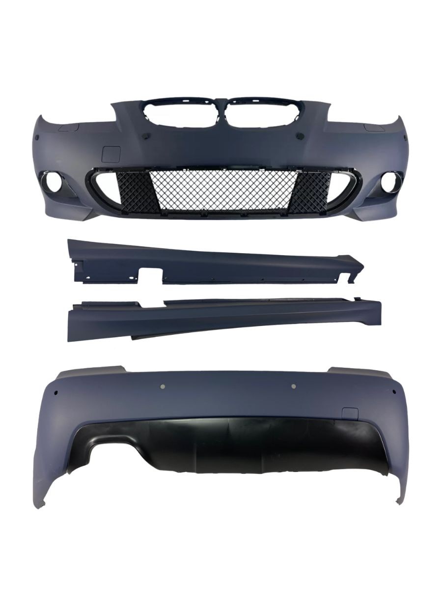 BODY KIT за BMW E60 седан (2003-2011) без парктроник и (2007-2011) с парктроник 18mm - M-Tech пакет без халогени 