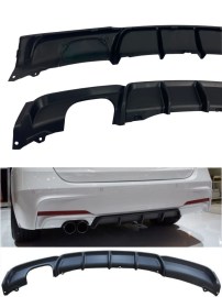 Дифузьор за BMW F30 / F31 (2011+) - M-Performance единичен за двоен накрайник 