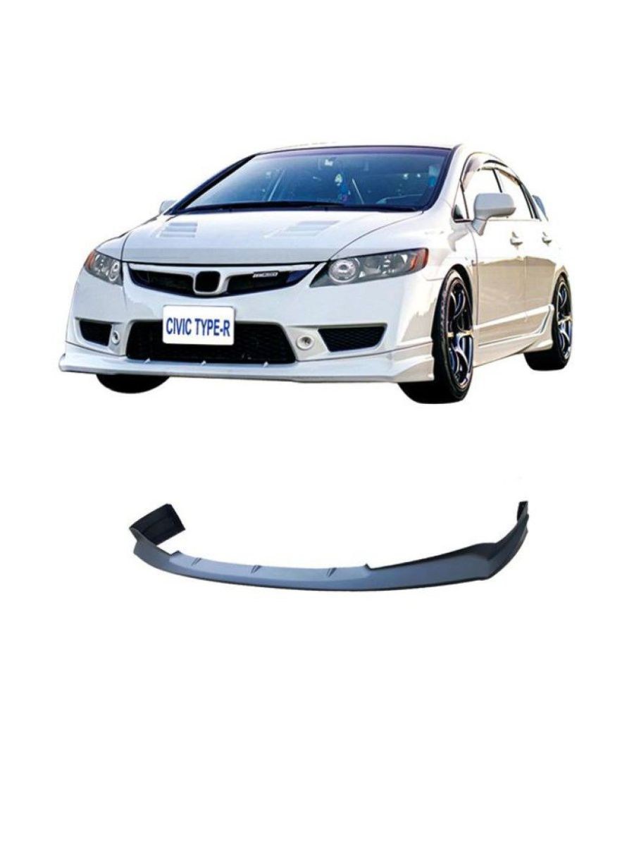 Добавка за предна броня Mugen стил за Honda Civic 7 и 8 gen седан (2006–2015)