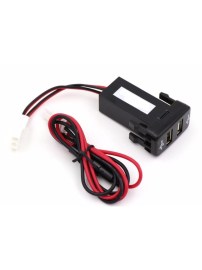 Двойно USB УСБ Зарядно за Вграждане за Peugeot 307 (2001-2007)