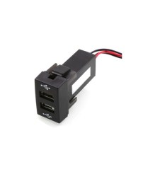 Двойно USB УСБ Зарядно за Вграждане за Peugeot 307 (2001-2007)