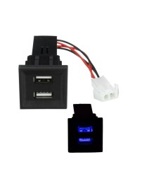 Двойно USB Зарядно за Вграждане за Volkswagen Transporter Т5 (2003-2009)