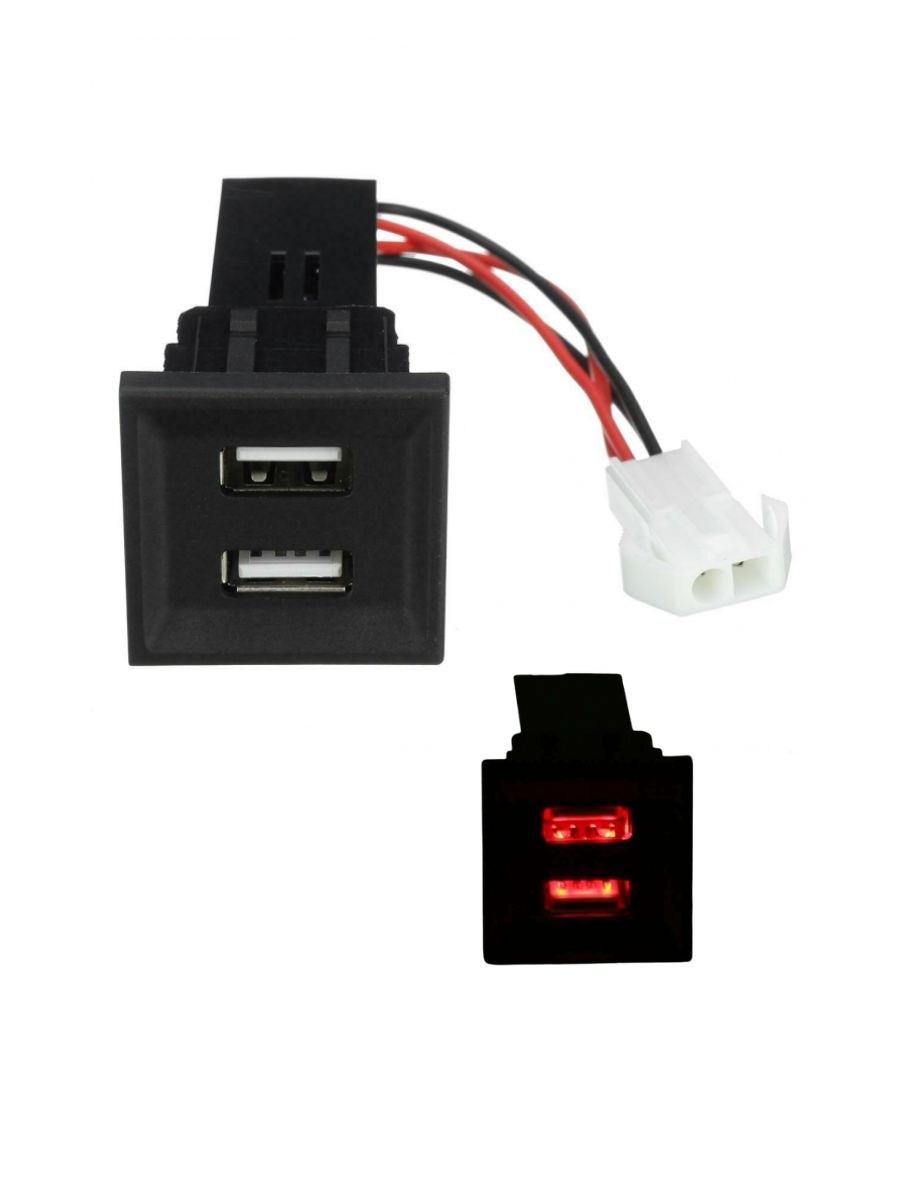 Двойно USB Зарядно за Вграждане за Volkswagen Transporter Т5 (2003-2009)