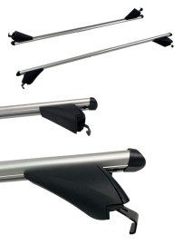 Греди напречни 120см за багажник за кола - за вградени покривни релси без отвор с ключ