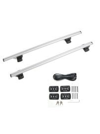 Греди напречни за багажник за кола напречни 120см - за фабрични резби на покрива, с ключ