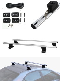 Греди напречни за багажник за кола напречни 135см- за фабрични резби на покрива, с ключ