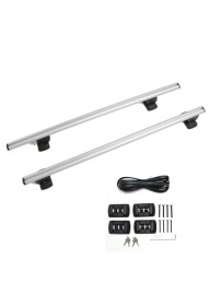 Греди напречни за багажник за кола напречни 135см- за фабрични резби на покрива, с ключ