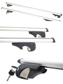 Греди напречни за багажник за кола - за стандартни надлъжни релси - 120cm с ключ