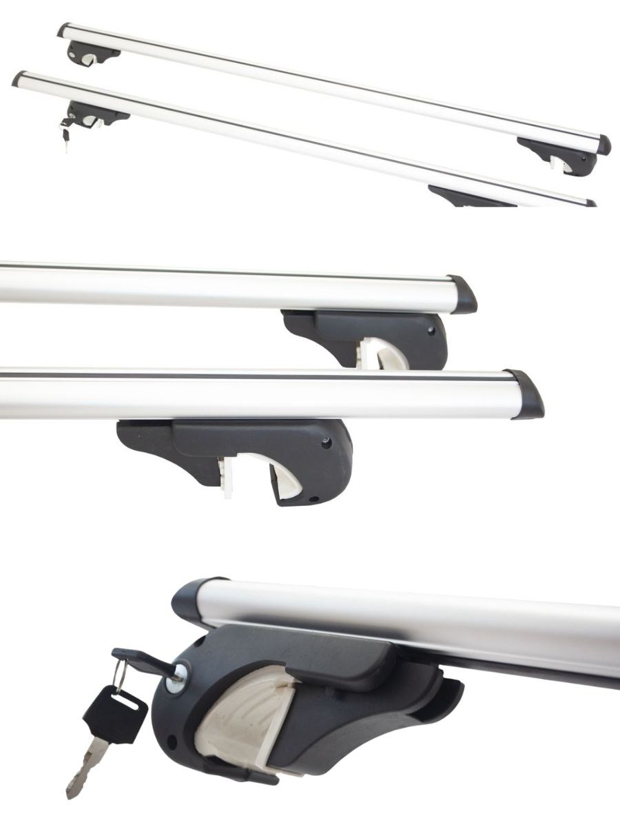Греди напречни за багажник за кола - за стандартни надлъжни релси - 120cm с ключ