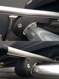 Греди напречни за багажник за кола - за стандартни надлъжни релси - 120cm с ключ