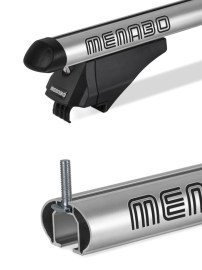 Греди напречни за багажник - за вградени покривни релси, без отвор - Menabo Tiger Silver XL 