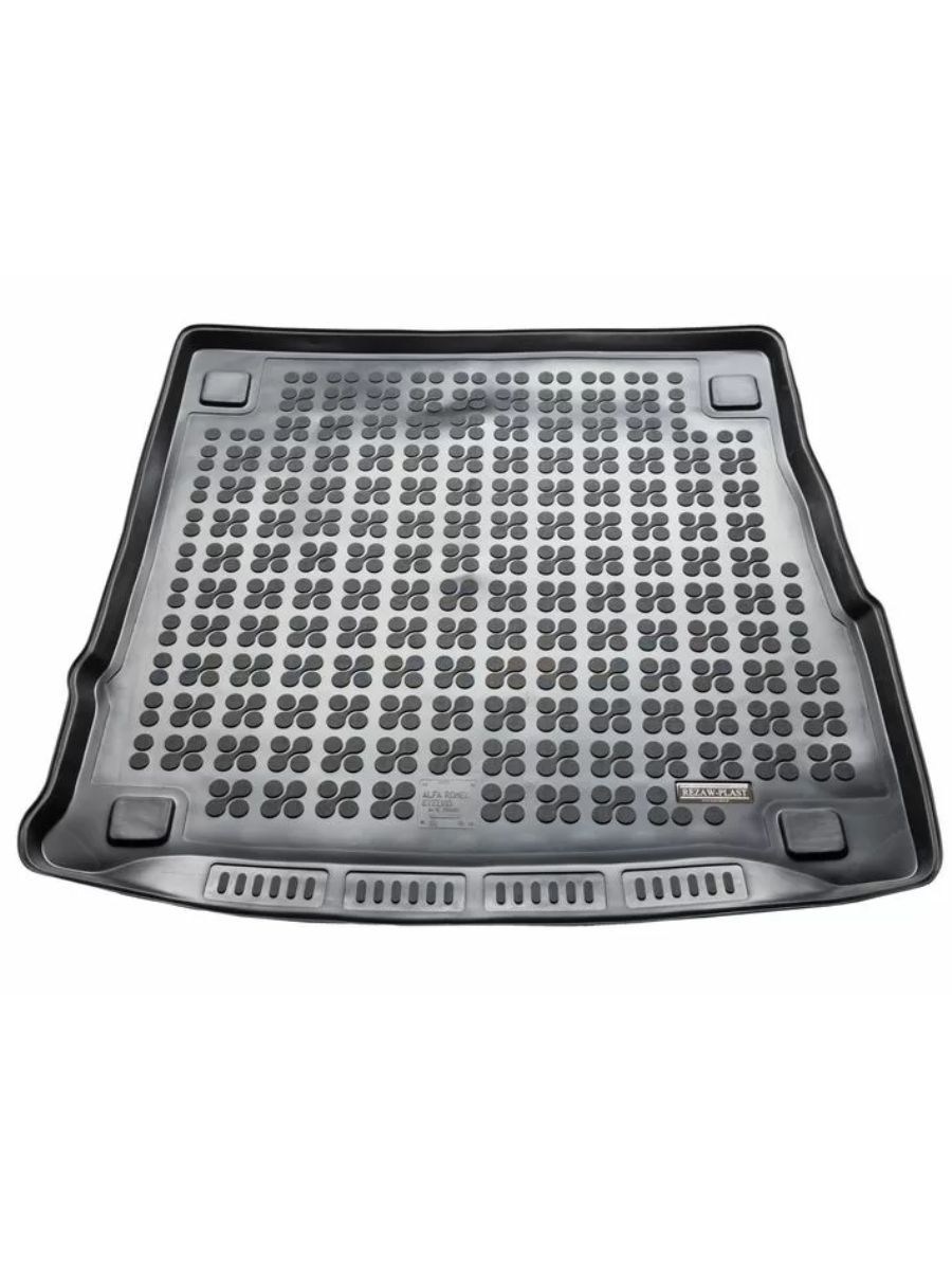 Гумена стелка за багажник за Alfa Romeo Stelvio (2017+) Rezaw Plast със субуфер в багажника
