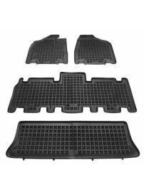 Гумени стелки тип леген за KIA Carnival II (2005-2014) 7 местна