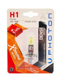 Халогенна крушка H1 12V 55W P14,5s – Жълта светлина Xtreme Photon (1 брой)