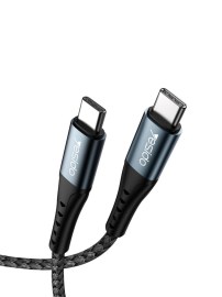 Кабел USB Type-C към Type-C YESIDO PowerLine 60W – 120см, 5Gbps