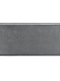 Калъф за волан от еко кожа - черно-сив, универсален 37-38 см