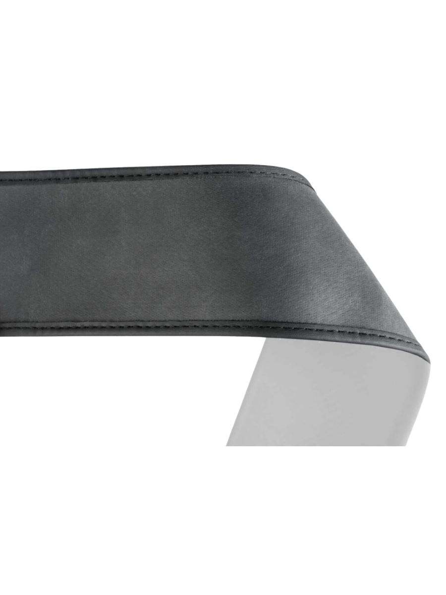 Калъф за волан от еко кожа - черно-сив, универсален 37-38 см