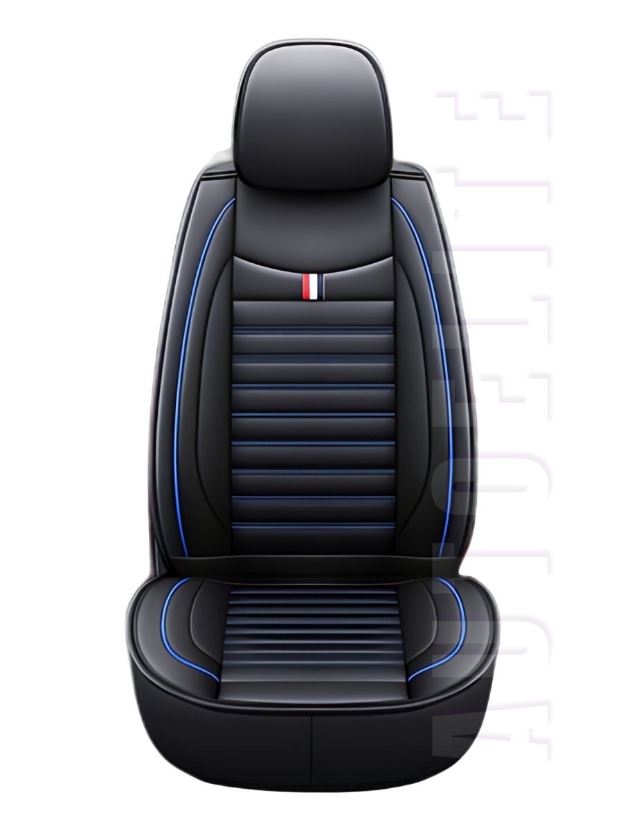 Комплект Луксозни Универсални Калъфи за Седалки Luxe Seat Elegance Black Blue