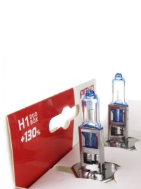 Комплект от 2бр. халогенни крушки H1 12V 55W LumiTec LIMITED +130% бяла светлина