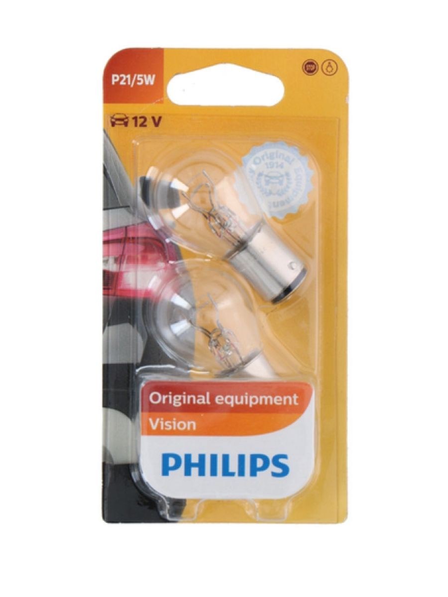 Крушки за стоп и габарит Philips P21/5W 12V BAY15D 21W – бяла светлина 