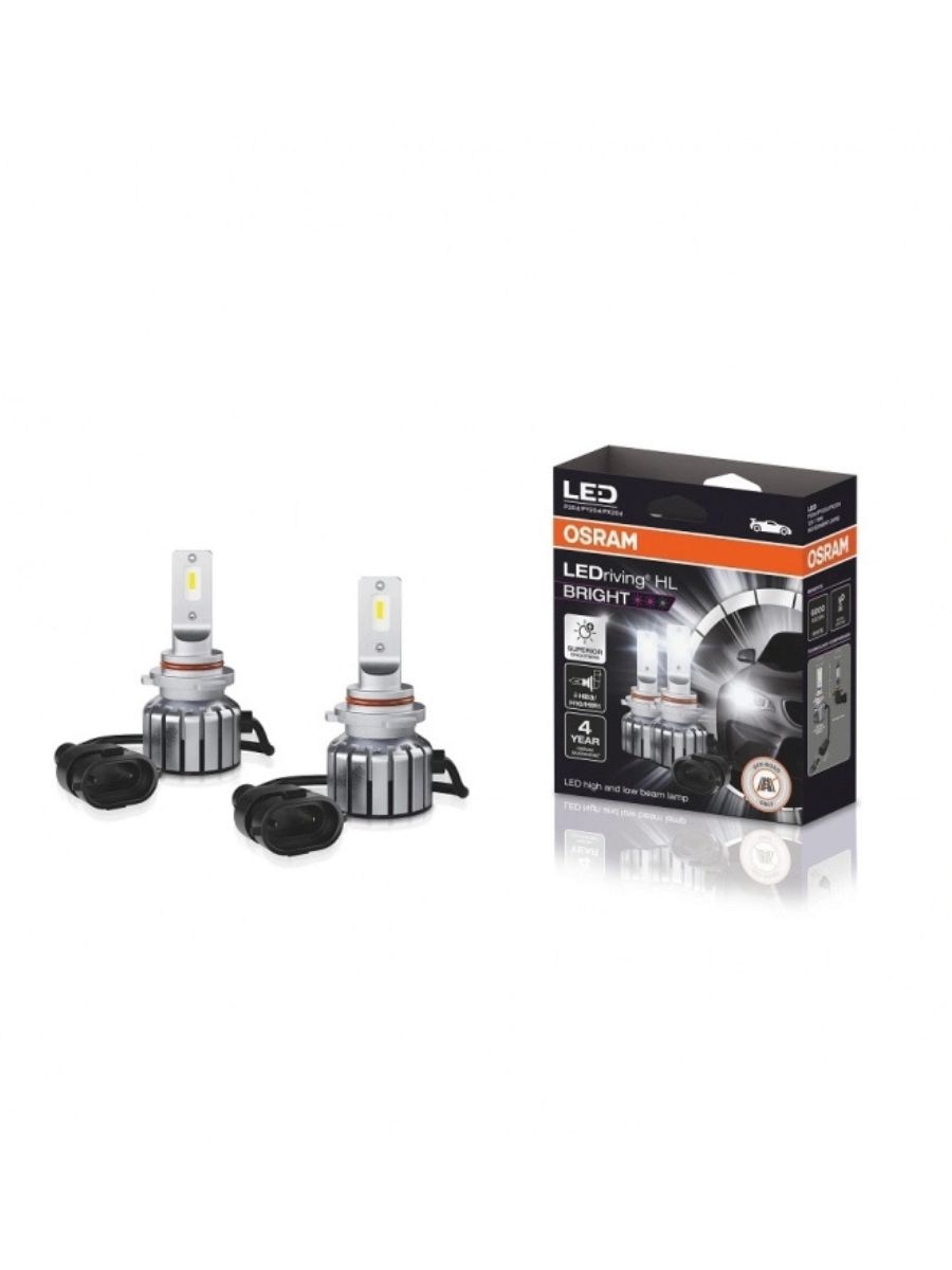 LED Диодни Крушки Osram HB3 / H10 / HIR1 LEDriving HL BRIGHT +300% за фарове 12V