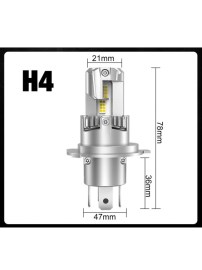 LED Крушки E4P H4 12V 50W 15000lm Canbus – Бяла Светлина 6500K