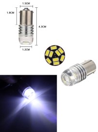 LED крушки за габарит - блиц мигащи P21W 1156 BA15S 12V с 9 LED – бяла светлина