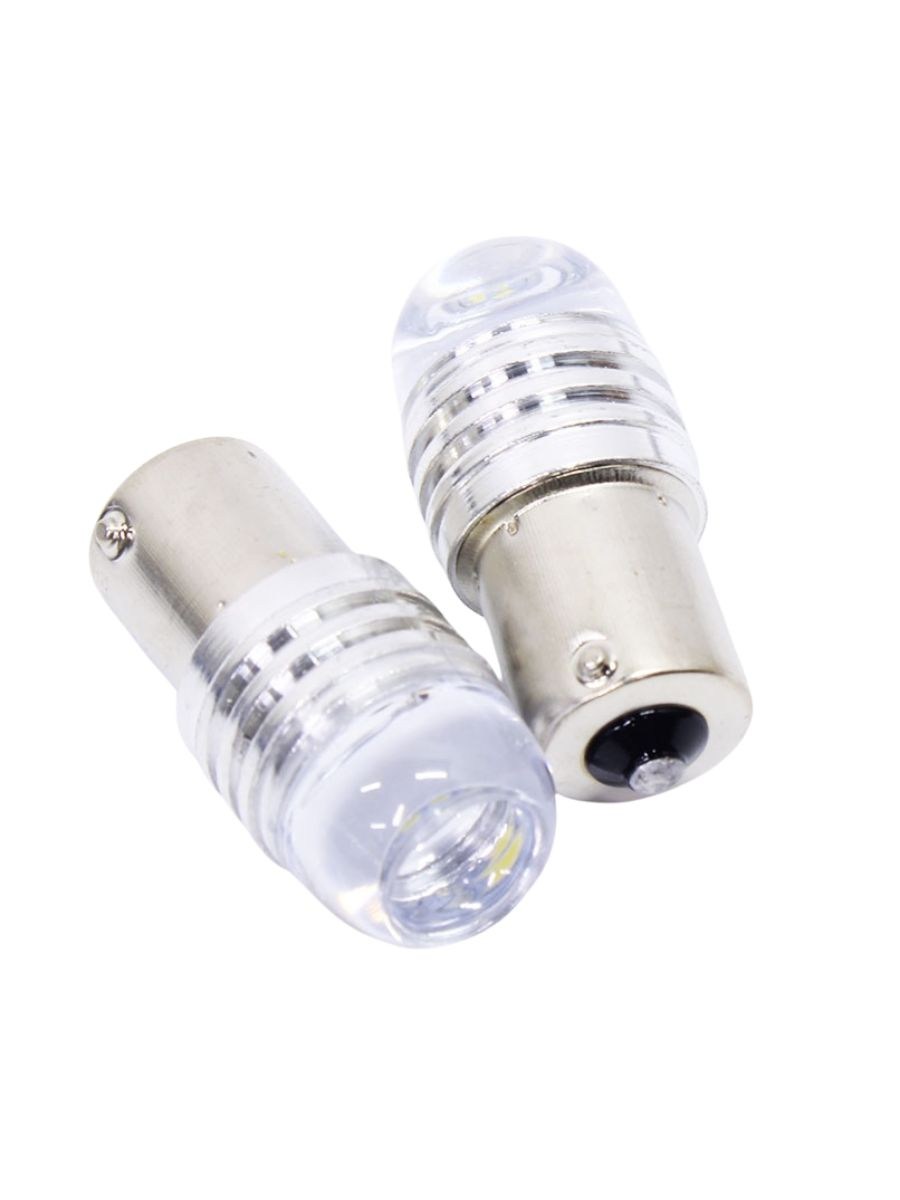 LED крушки за габарит - блиц мигащи P21W 1156 BA15S 12V с 9 LED – бяла светлина