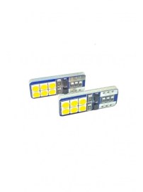 LED крушки за габарит T10 W5W 12 SMD 12V – Бяла светлина Canbus