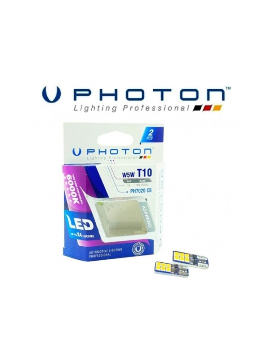 LED крушки за габарит T10 W5W 12 SMD 12V – Бяла светлина Canbus