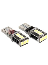 LED крушки за габарит T10 W5W 9 SMD 12V-24V Бяла светлина Canbus