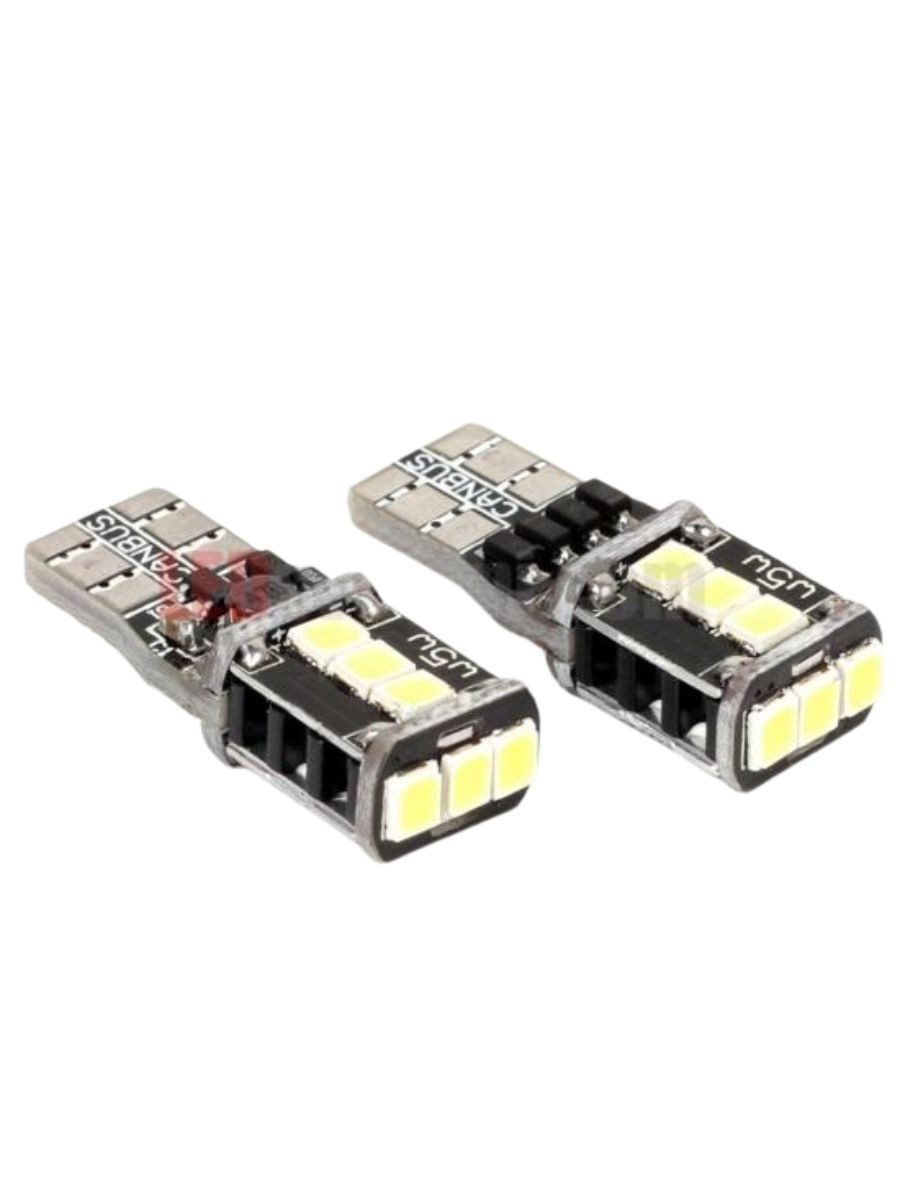 LED крушки за габарит T10 W5W 9 SMD 12V-24V Бяла светлина Canbus