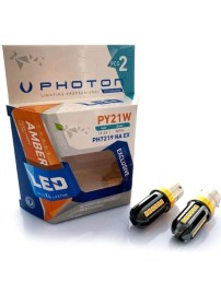 LED Крушки за мигач BA15S (P21W) 12V - 24V Жълта / Оранжева Светлина EXCLUSIVE