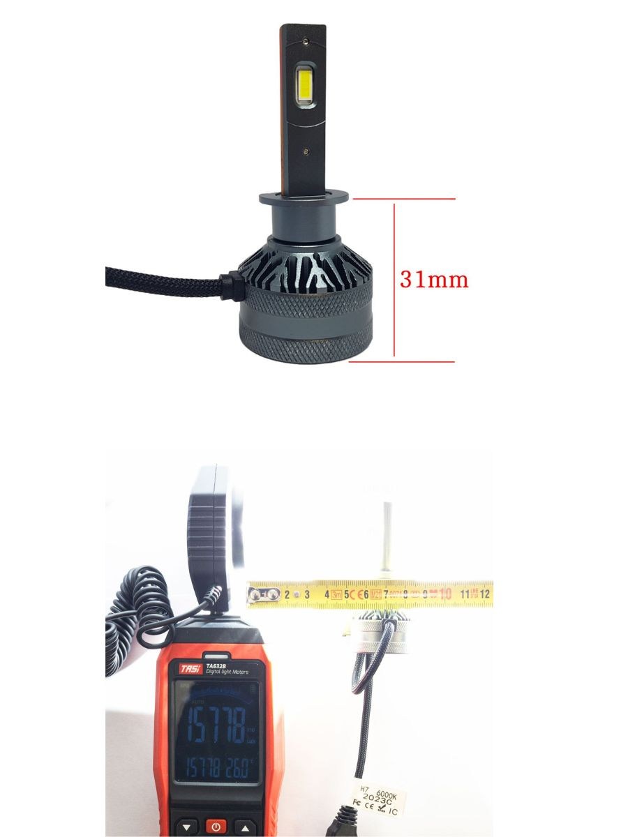 LED система H1 модел A60 за фарове – 155 000 Лукса, 55W, Canbus, 6000K