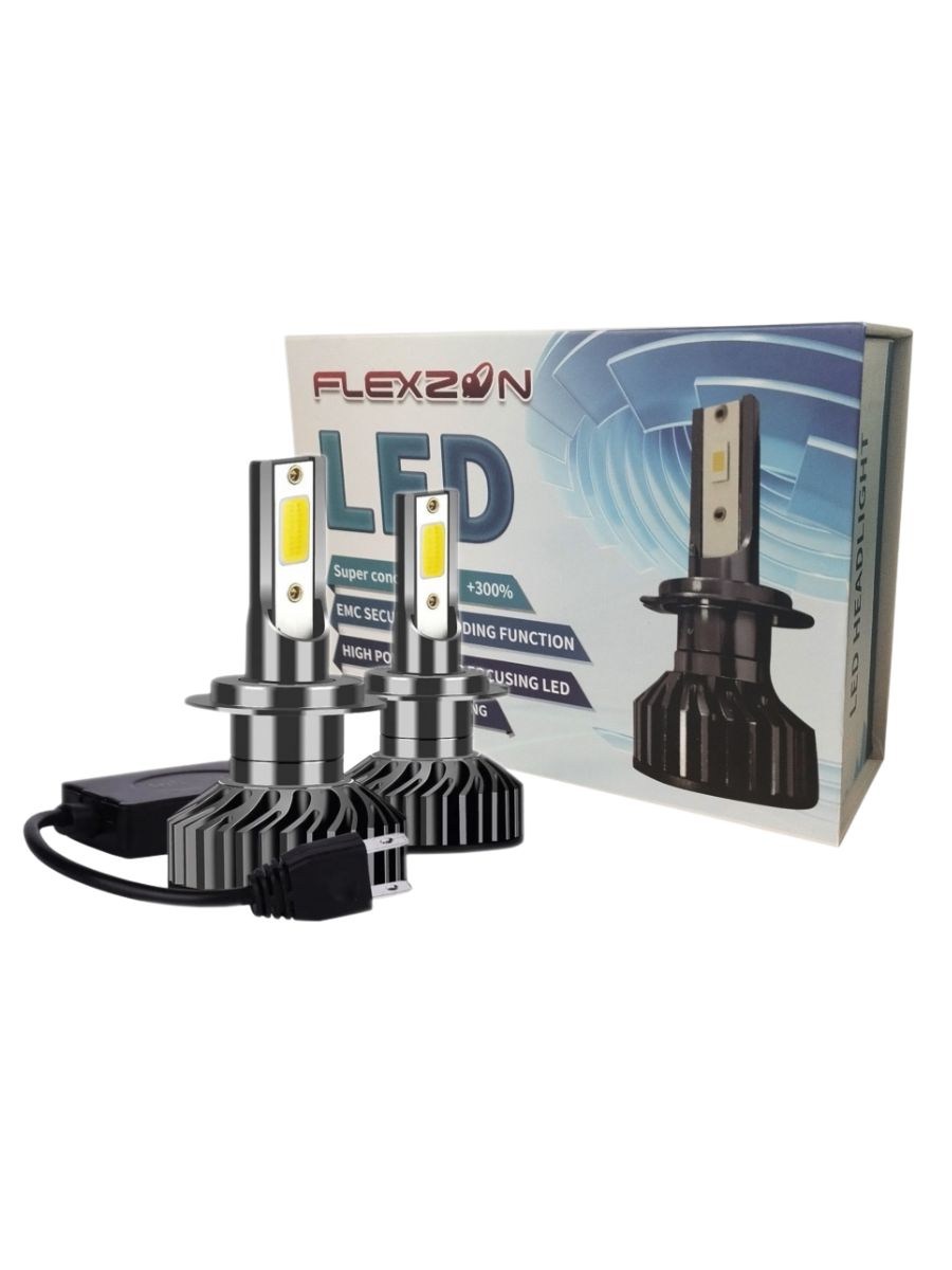 Мини LED Диодни Крушки H7 12V 50W 12000lm Mono LED +300%