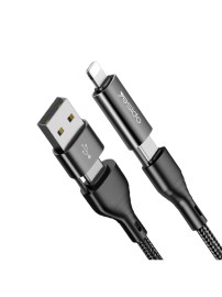 Мултифункционален кабел YESIDO AllConnect 60W – USB/Type-C/Lightning