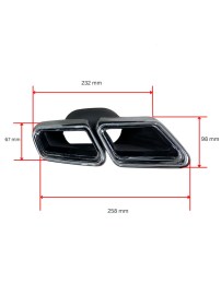 Накрайници за Mercedes W222 S-Class / W212 E-Class (2012+) – AMG S63 Design